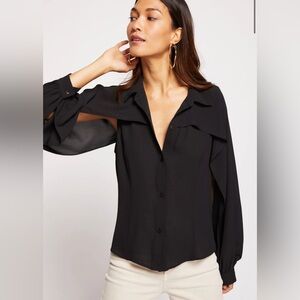 NWT Bailey 44 Siff Blouse in Black, Size Small